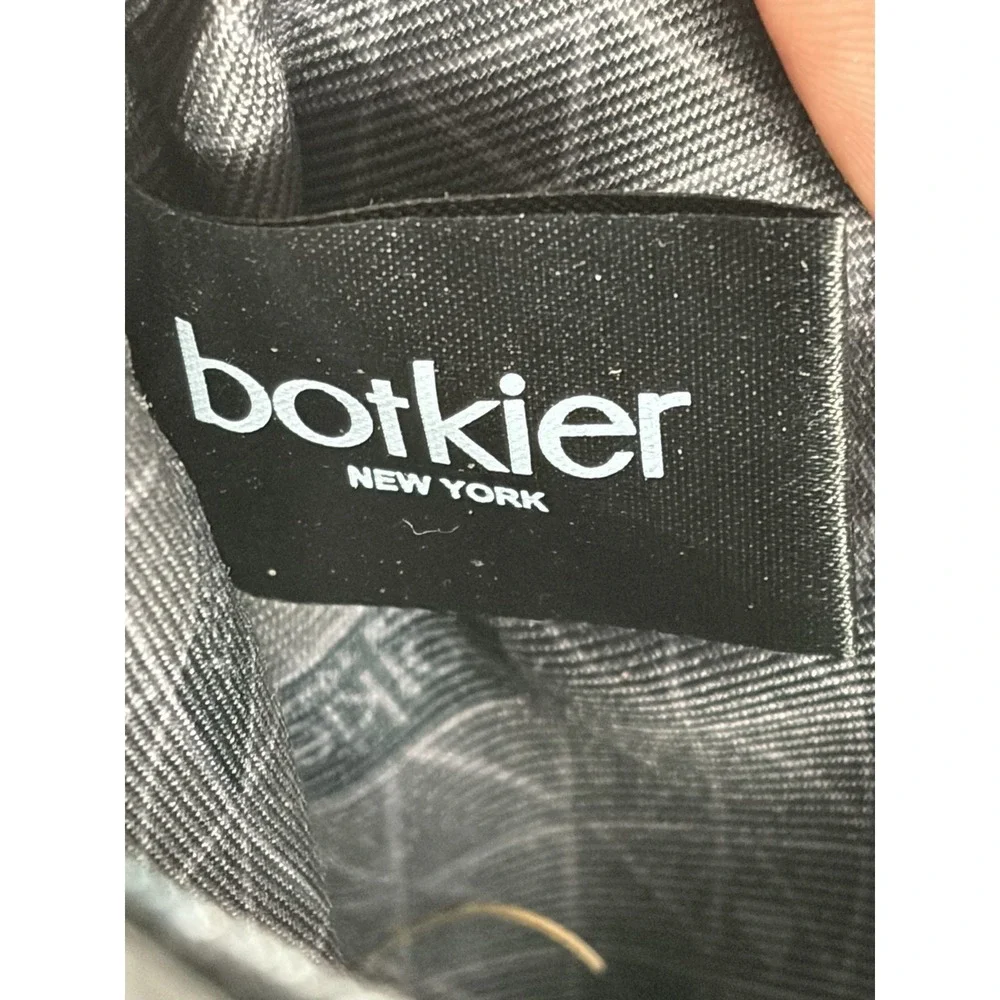 Botkier black Leather Crossbody handbag, Metal Stud Accents